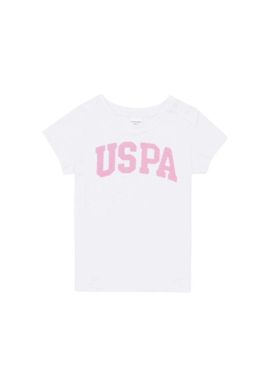 U. S. Polo Assn / Белая базовая футболка для девочек - U.s. polo assn фото 2