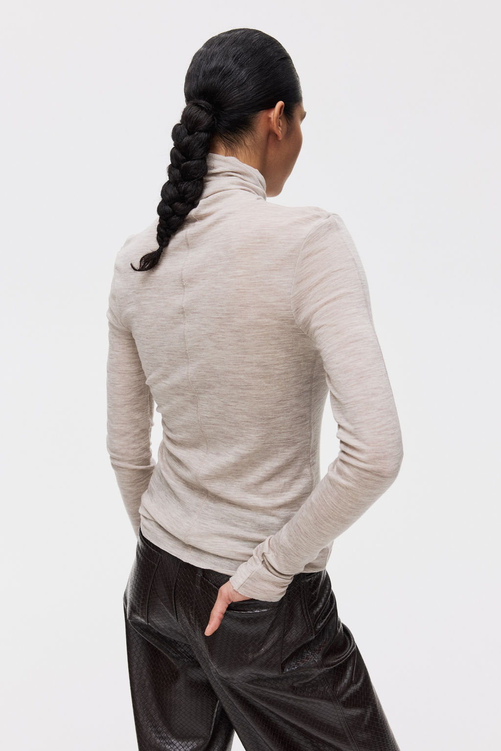 Top de lana con cuello alto - H&m фото 7