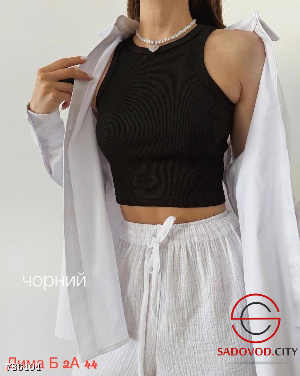 Женская базовая однотонная майка - Bruno фото 4