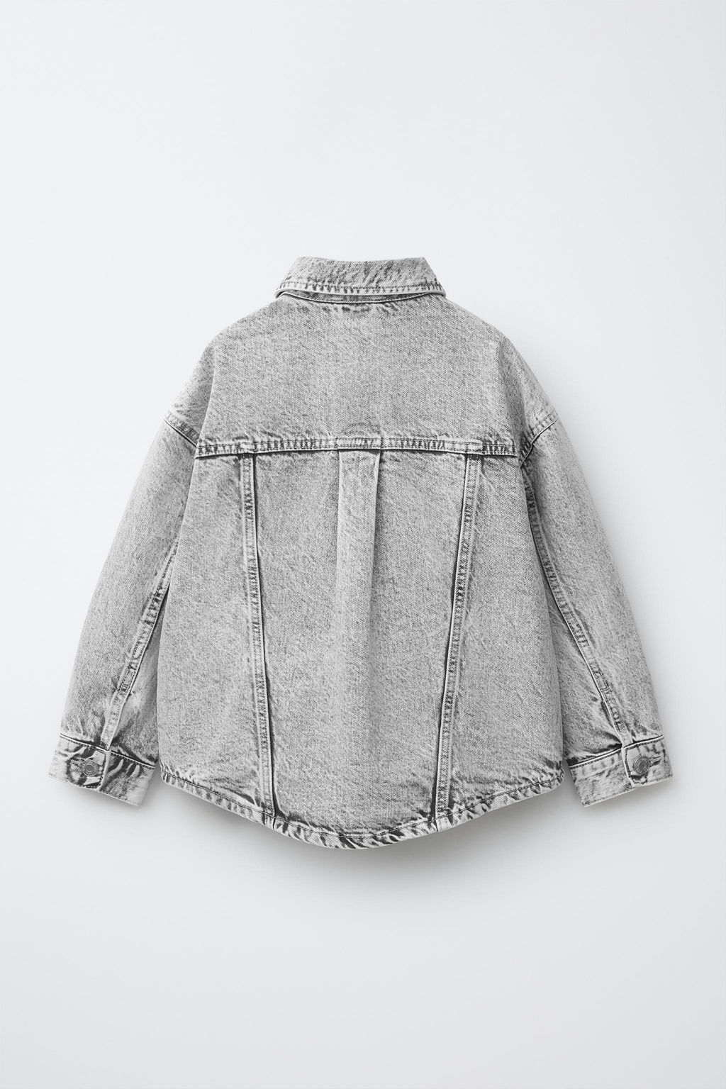 SOBRECAMISA DENIM / Gris claro - Zara фото 4