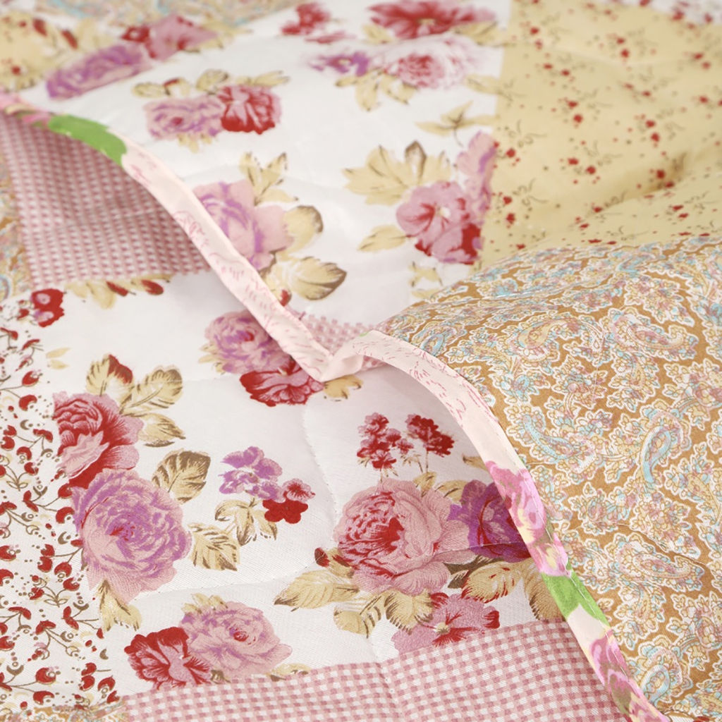 АРТ 044 Покрывало (микрофайбер) 200*220 "Розовый пэчворк"