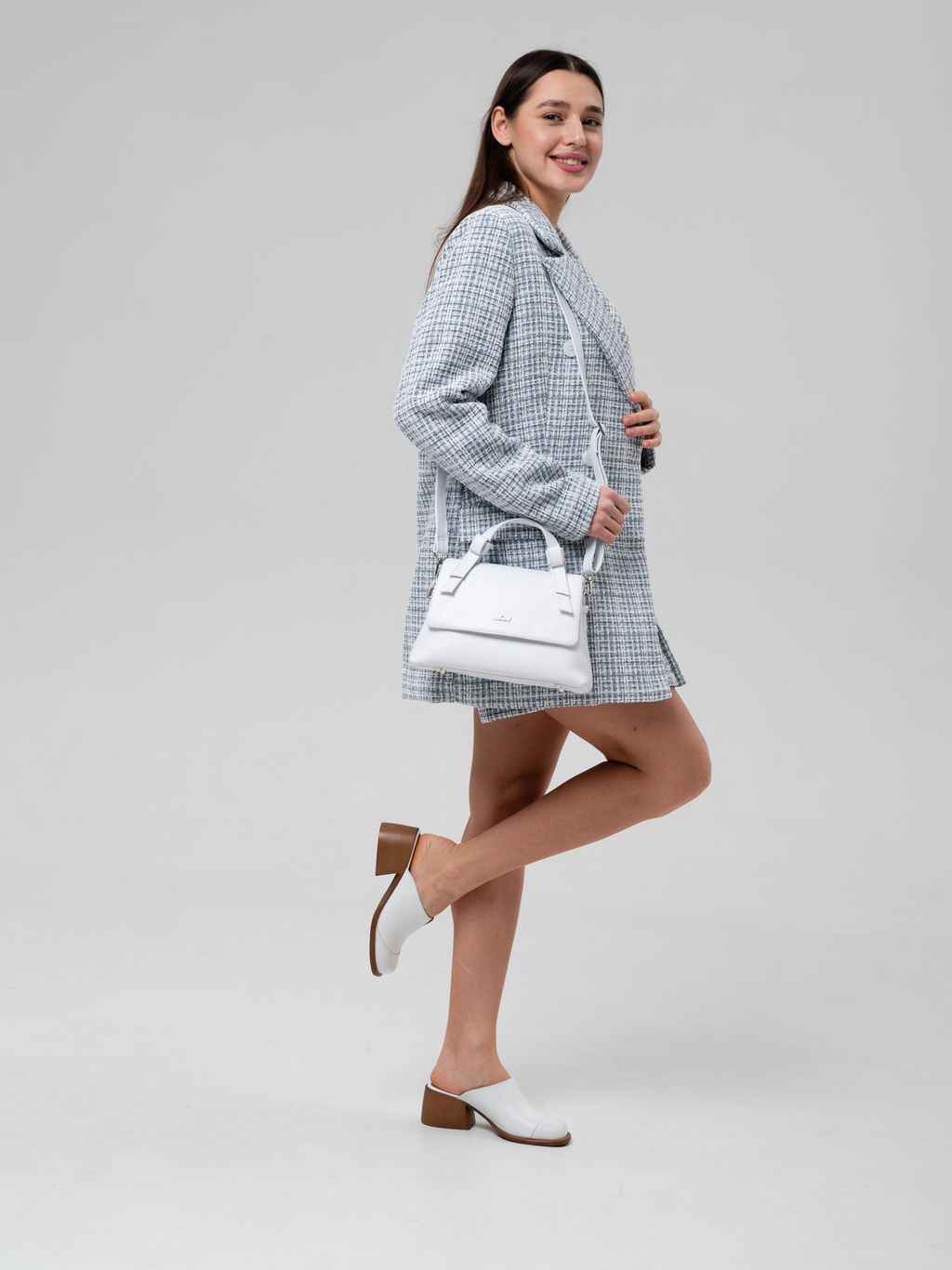 Сабо 5132.23663br.Белый+коричневый