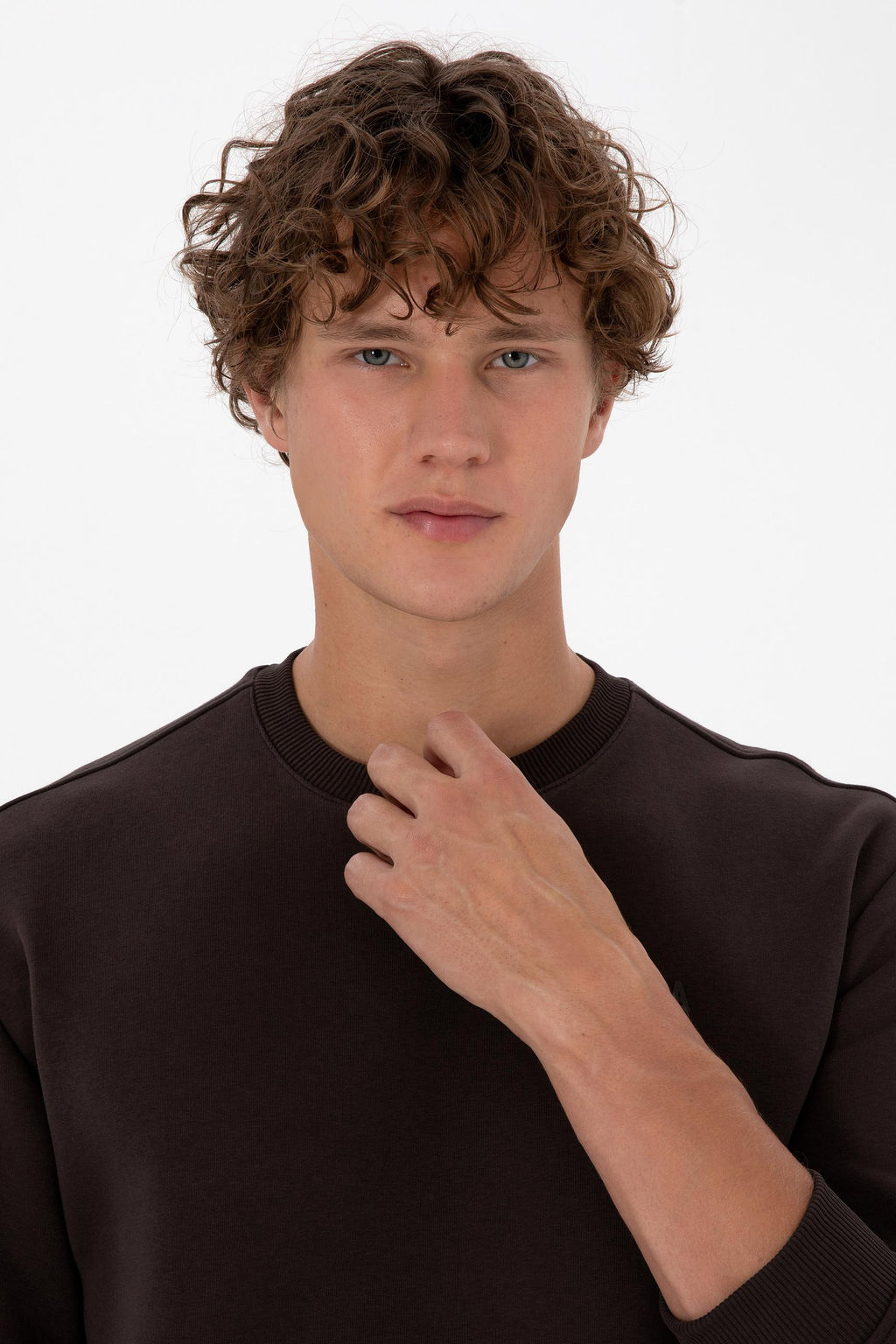 Erkek Koyu Kahverengi Basic Sweatshirt - U.s. polo assn фото 2