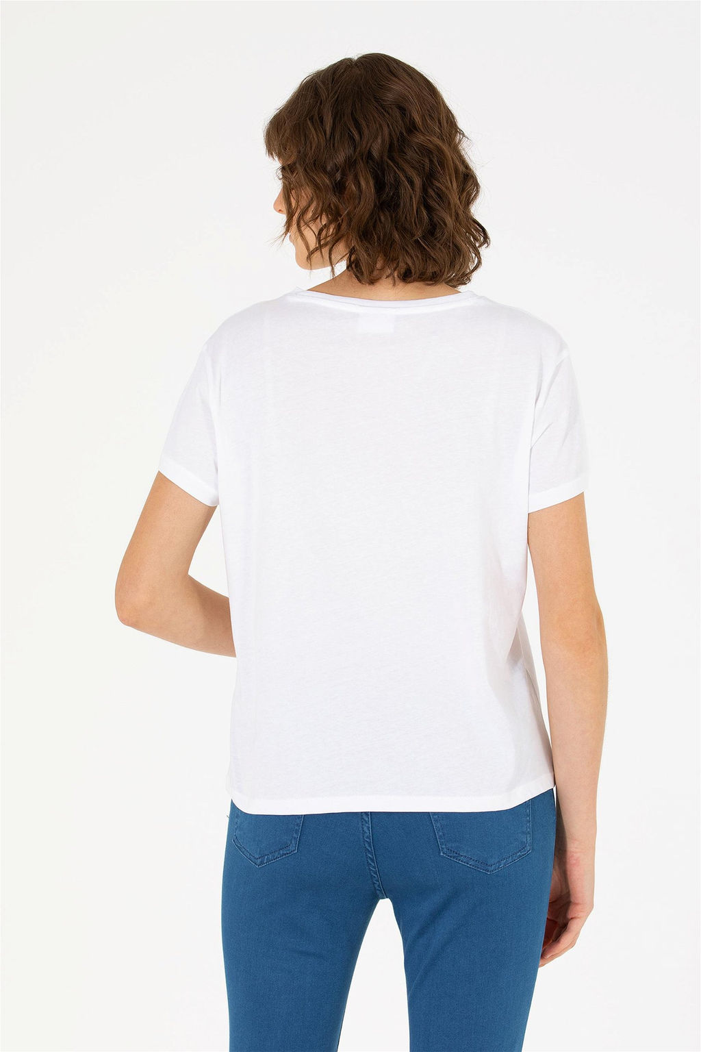 U. S. Polo Assn Женская белая футболка с круглым вырезом - U.s. polo assn фото 12