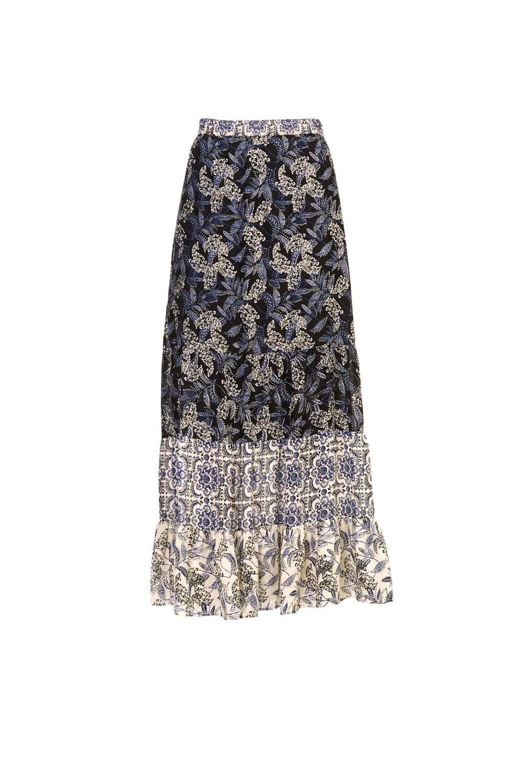 Юбка, черно-синяя - Linea tesini фото 2