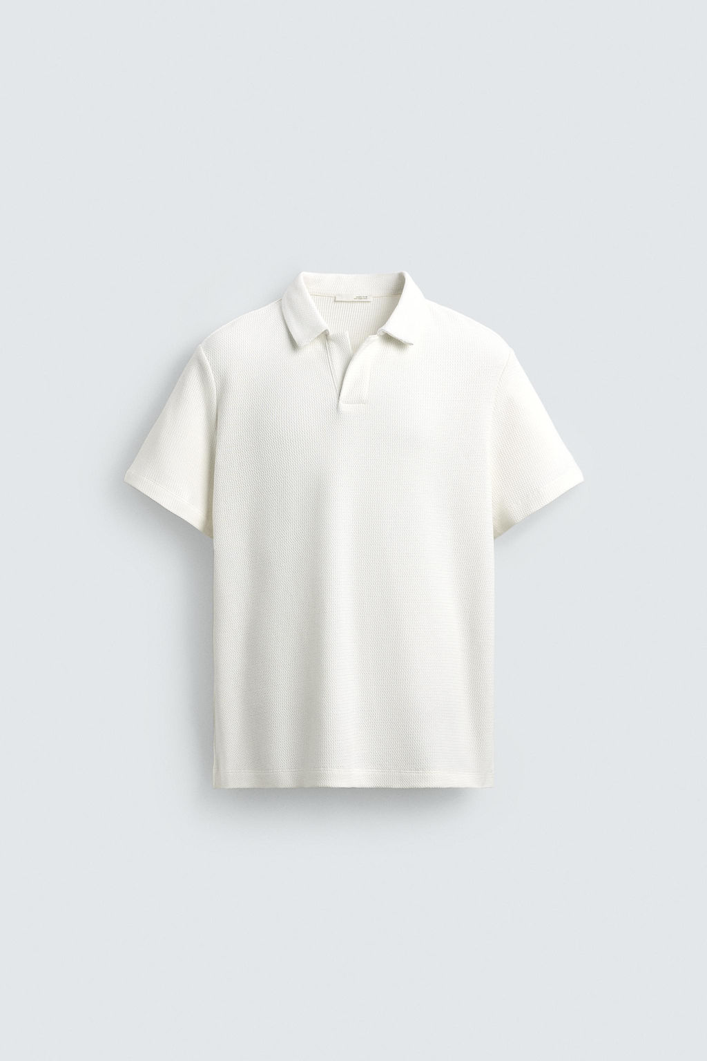 POLO RELAXED FIT ESTRUCTURA / Blanco roto - Zara фото 6