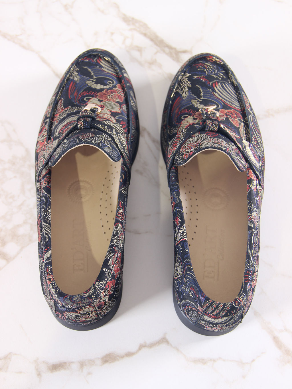 Лоферы EDART 170.2614 bl. Черный феникс фото 5