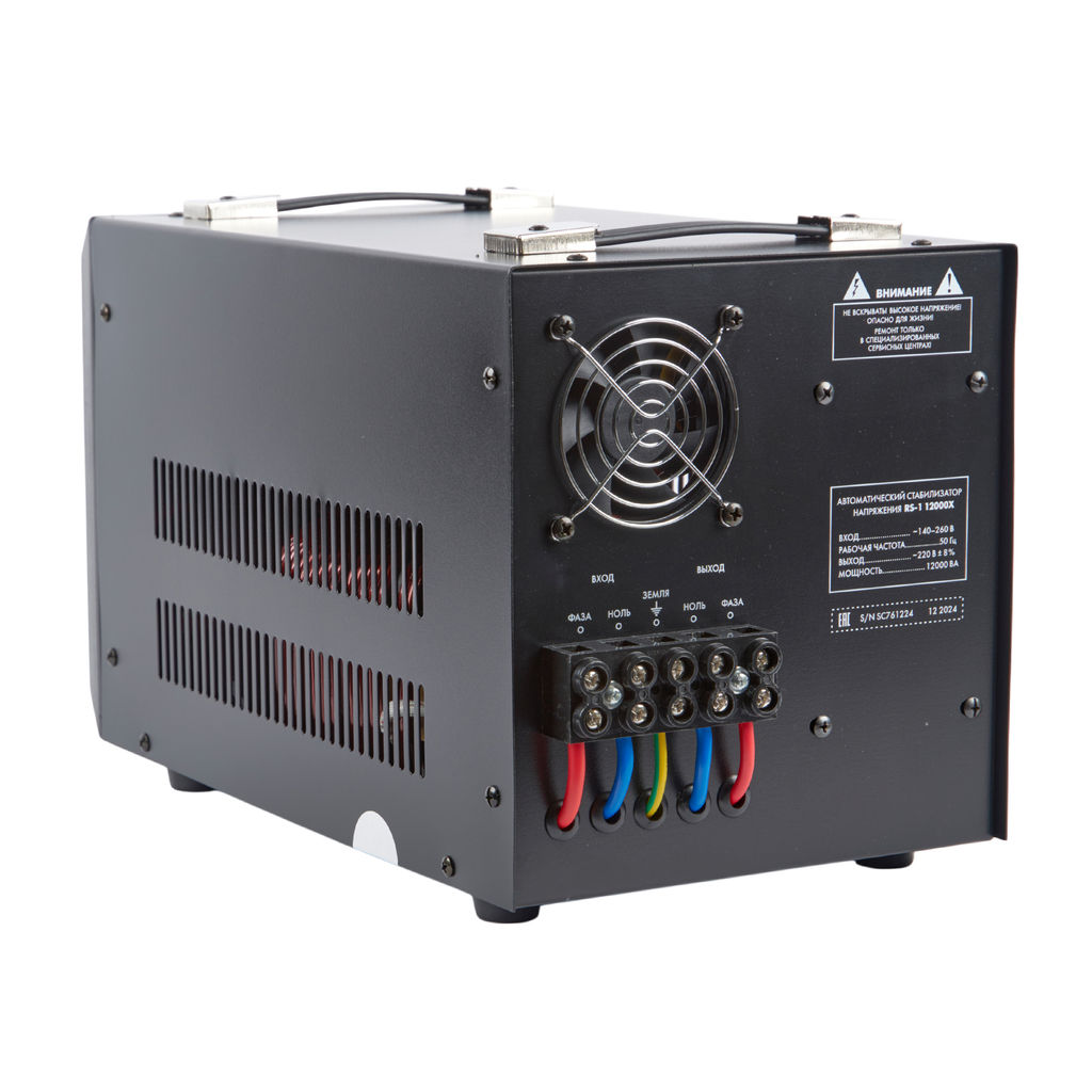 RS-1 12000X Стабилизатор напряжения серии "Reliability", 12000ВА. Релейный, однофазный. Напольный. TM Uniel