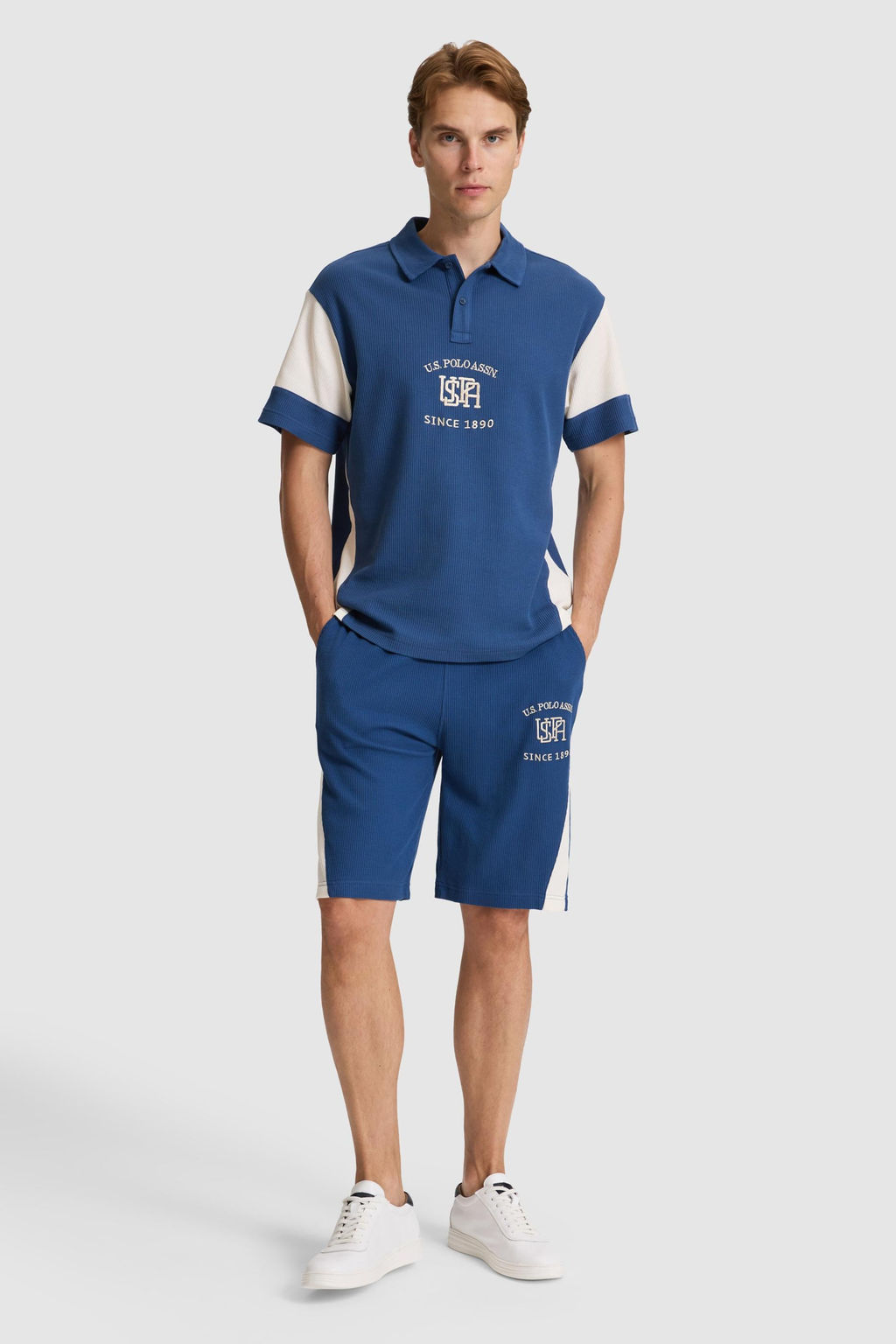 Erkek Lacivert Comfort Fit Polo Yaka Ti__rt