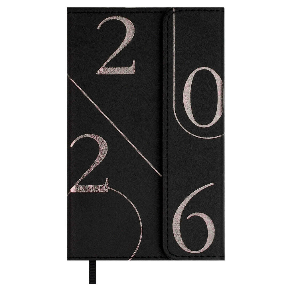 Еженедельник датированный 2026 ESCALADA, 95х155 мм, 64 л., арт. 70350/ 40 КАССАНДРА ЧЁРНЫЙ