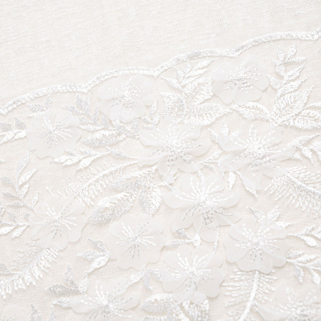 Футболка комбинированная с вышивкой, Буду тебе сниться (айвори) - Charutti фото 6