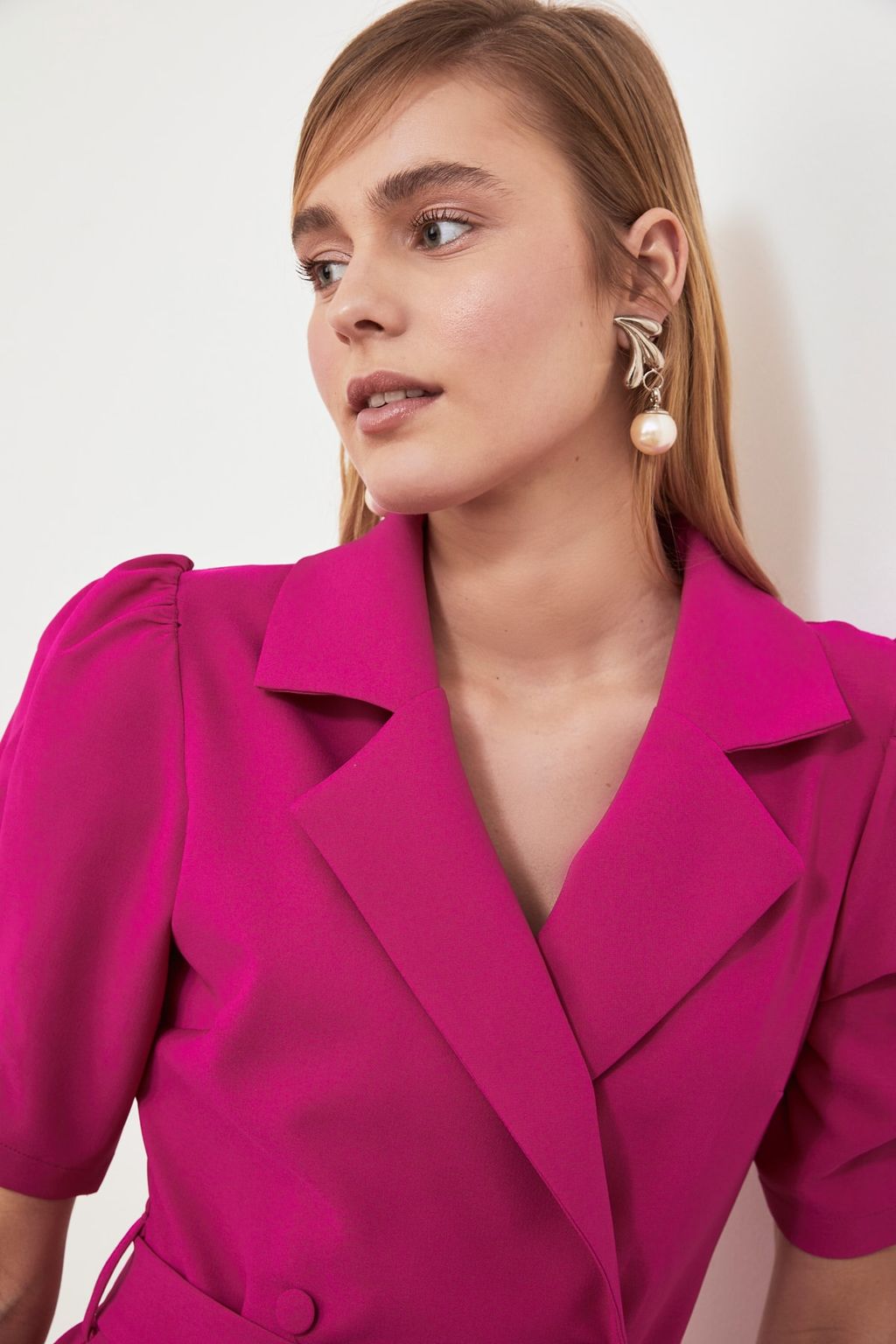 TRENDYOLMILLA Fusya Kusakl? Mini Dokuma Ceket Dokuma Elbise TWOSS20EL0236  фото 4