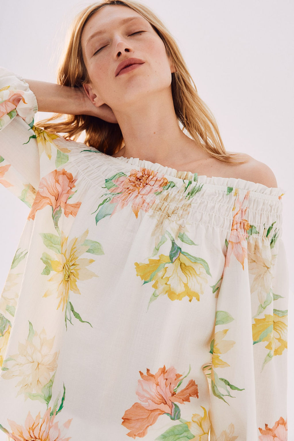 Blusa off-the-shoulder - H&m фото 2