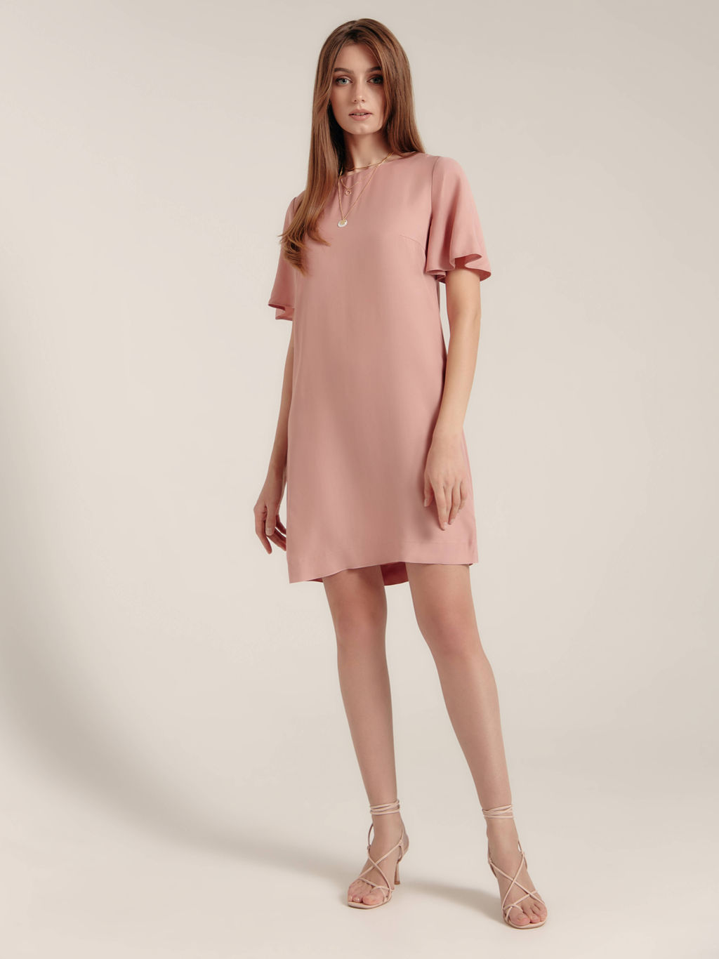 CONTE Платье свободного кроя LPL 1190 из вискозы dusty rose dusty rose