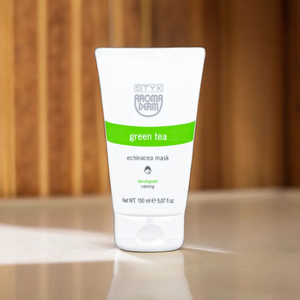 Успокаивающая маска для проблемной кожи лица ЭХИНАЦЕЯ ЗЕЛЕНЫЙ ЧАЙ STYX, 150 мл