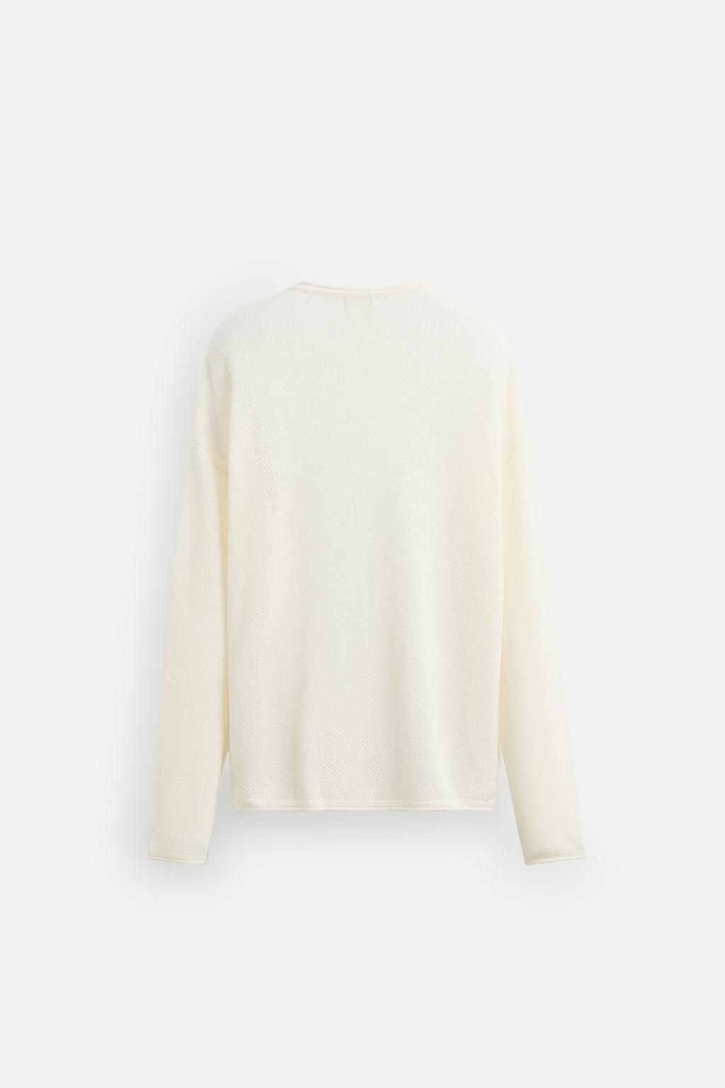 RELAXED FIT TEXTURED SWEATER - Zara фото 16