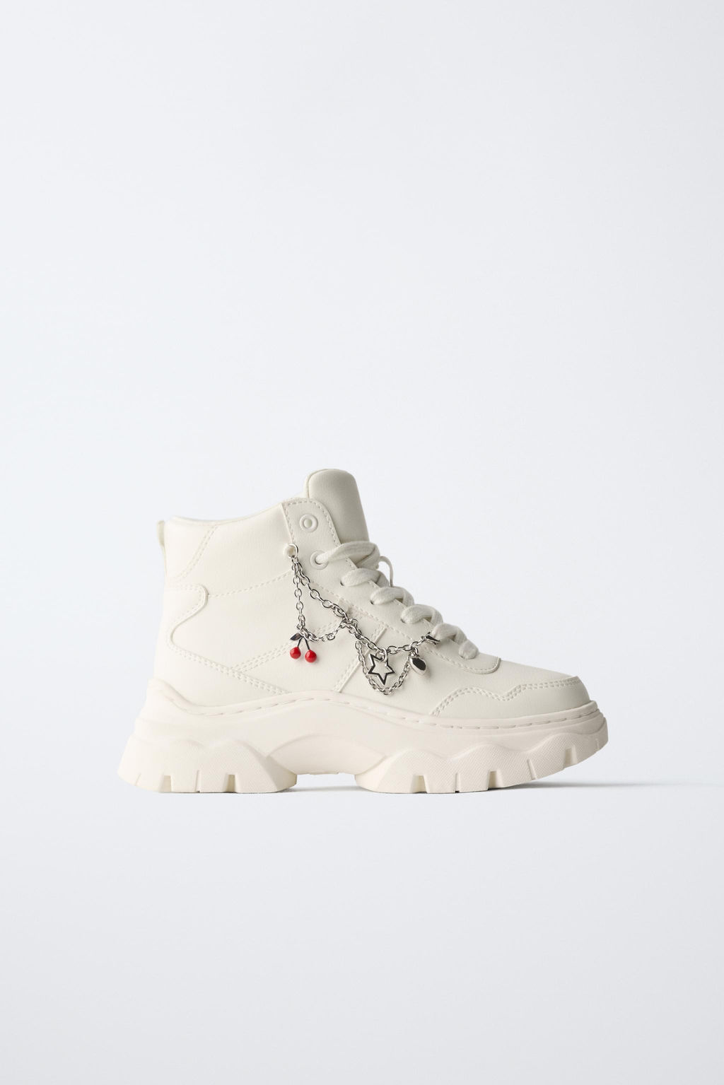 CHUNKY HIGH-TOP SNEAKERS WITH CHARMS