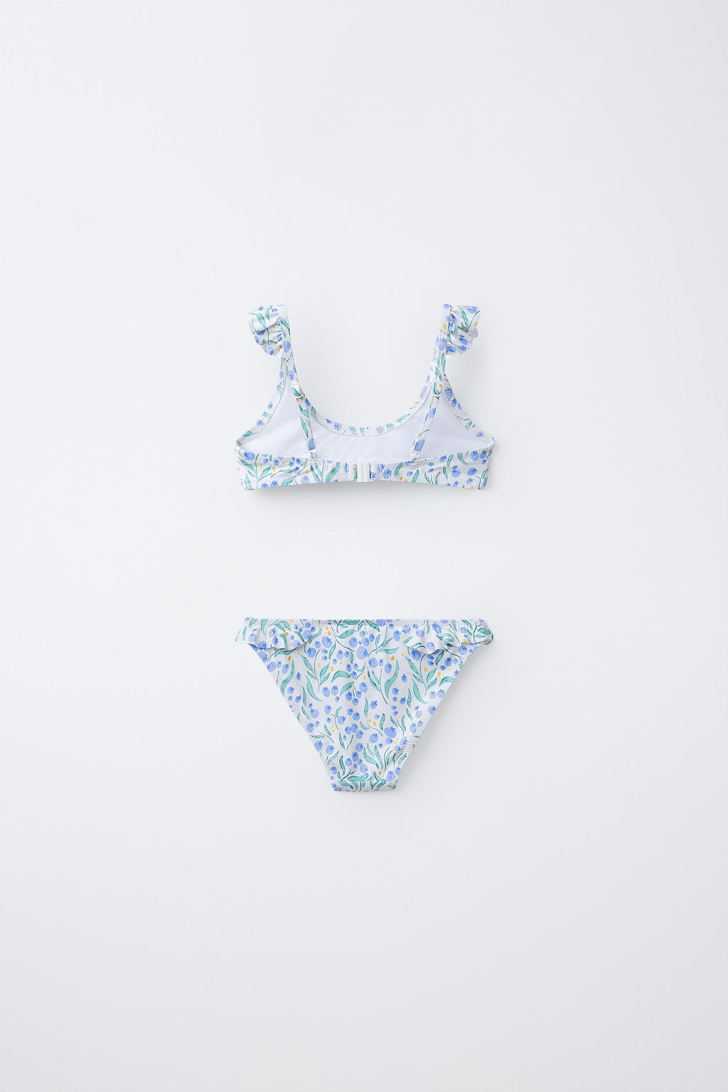 6-14 A?OS/ BIKINI ESTAMPADO HOJAS / Azul - Zara фото 2