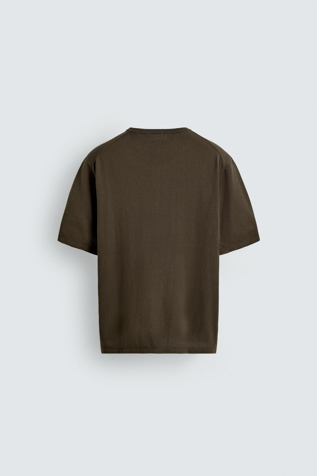 CAMISETA PUNTO CUELLO PANADERO / Khaki - Zara фото 8