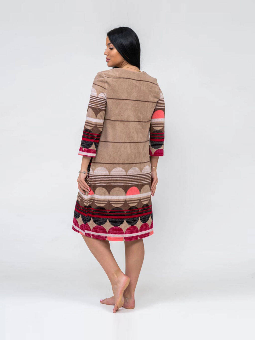 Халат женский, цвет бежевый