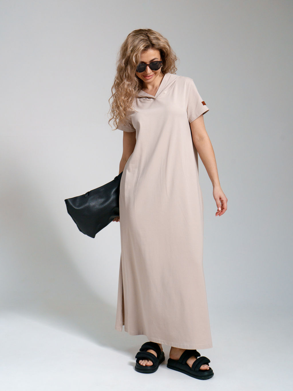 970 Платье-мантия "Бежевый"