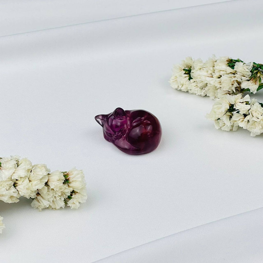 Фигурка Кошка из Флюорита - Радуга самоцветов фото 3