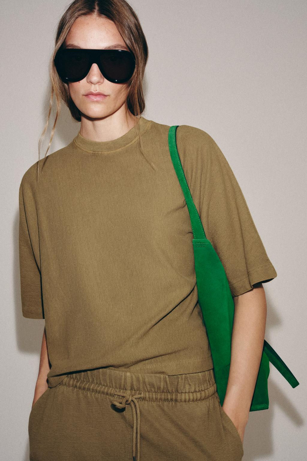FADED-EFFECT SHORT SLEEVE T-SHIRT - Zara фото 5