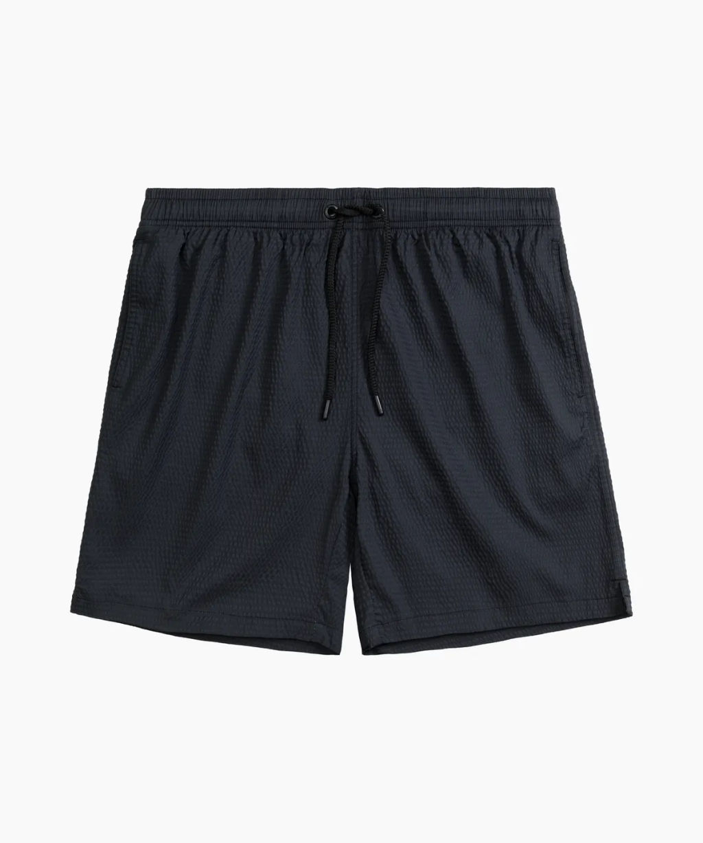 ATLANTIC KMB-226 Шорты мужские пляжные 4Way Stretch Texture черный  фото 2