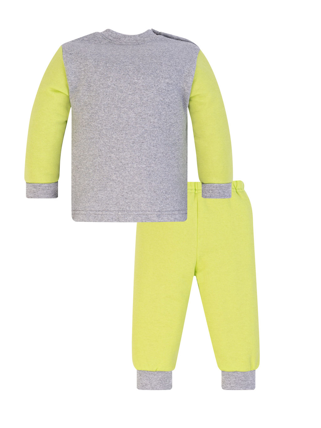 Костюм детский салатовыймеланж панда в наушниках