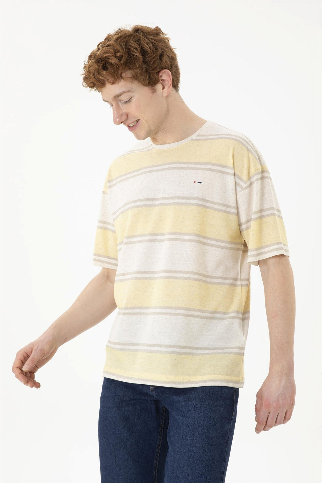 Мужская шафрановая футболка - U.s. polo assn фото 3