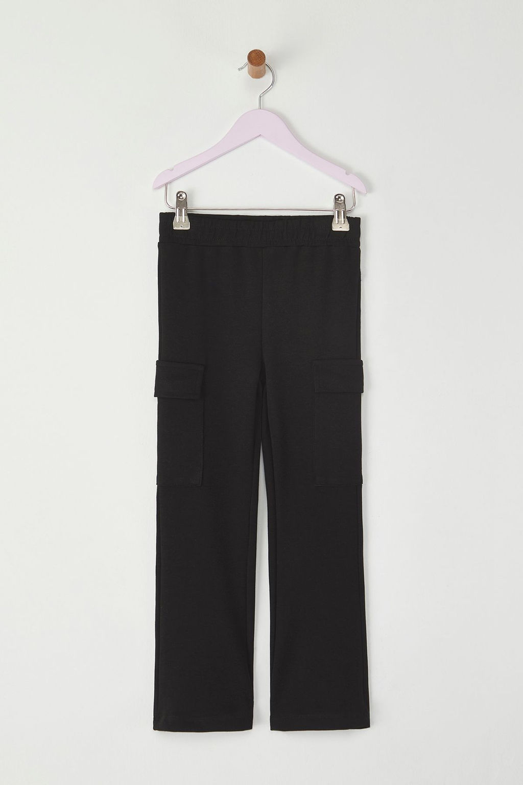 Camel K?z Cocuk Kargo Cepli Flare Viskon Basic Orme Pantolon TKDSS25PL00008 - Trendyolmilla фото 3