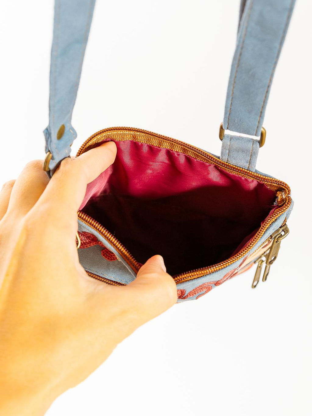 Сумка замшевая в ассортименте через плечо1107/60 - Ганг фото 4