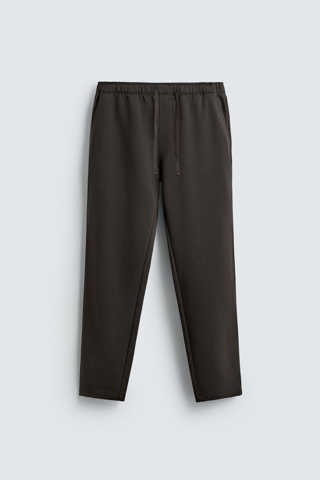 PANTAL?N CINTURA JOGGER CONFORT / Marr?n oscuro - Zara фото 6