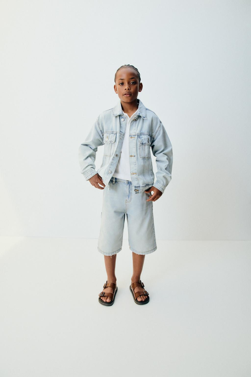 DENIM CARPENTER BERMUDA SHORTS - Zara фото 9