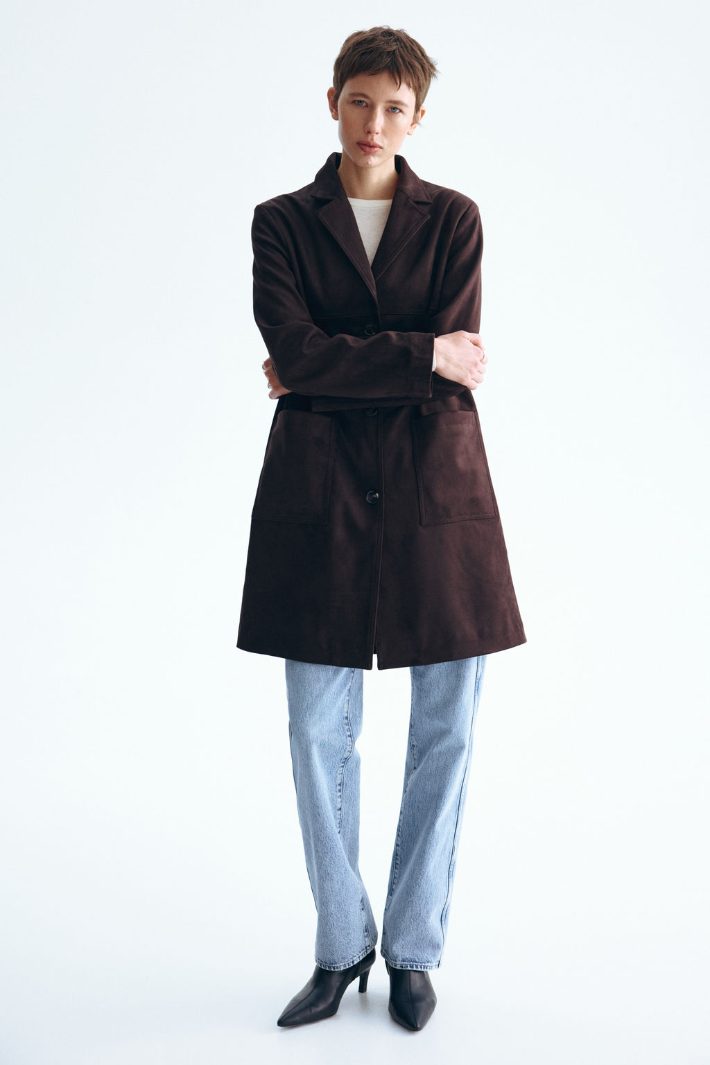 Knee-length coat - H&m фото 7
