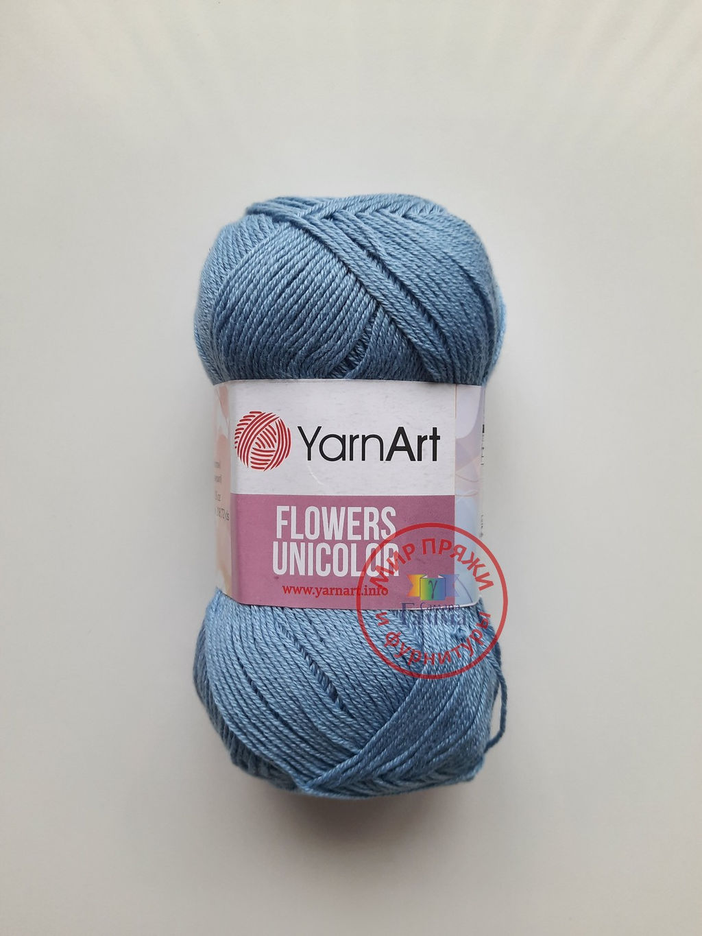 Фловерс однотонный (Flowers Unikolor) пряжа YarnArt 55%хлопок 45%акрил 5х50гр/200м Цвет:758 темно-зеленый