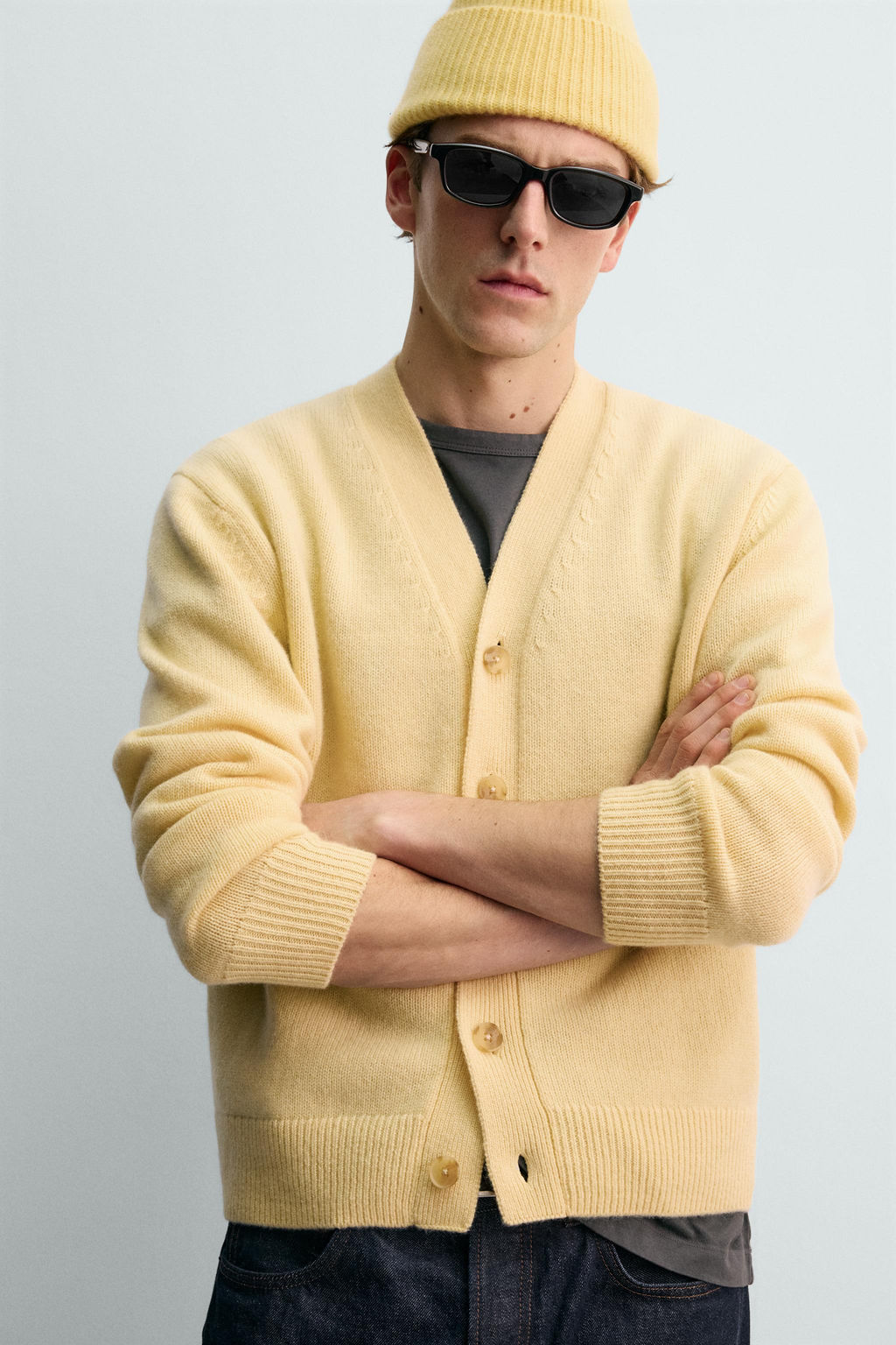 CASHMERE CARDIGAN AARON LEVINE X ZARA  фото 6