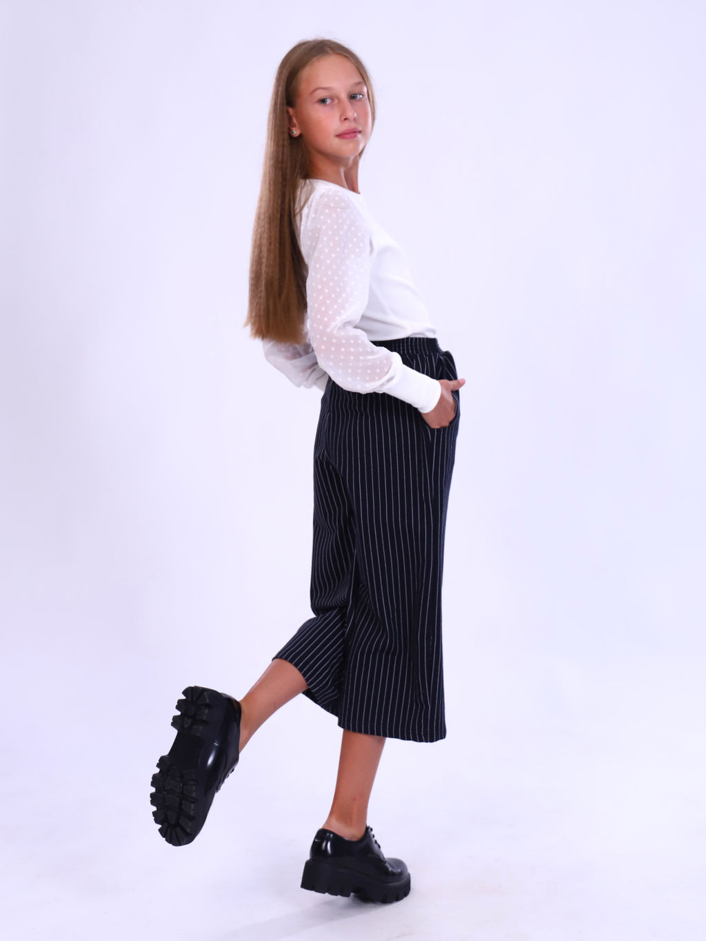 Брюки Лайма синий - Ладошки фото 13