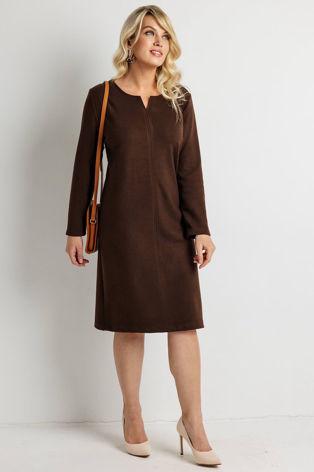 Платье женское 6162Н/04/Коричневый