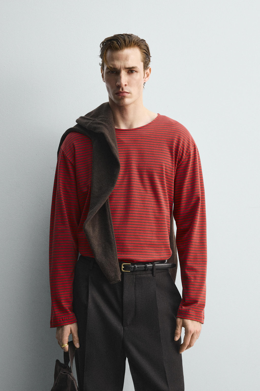 LIMITED EDITION JACQUARD STRIPED T-SHIRT - Zara фото 2