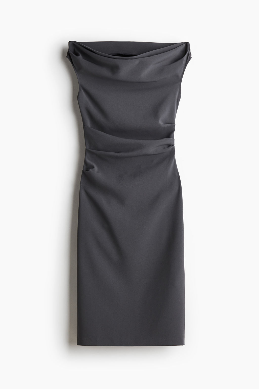 Vestido drapeado de sarga - H&m фото 7
