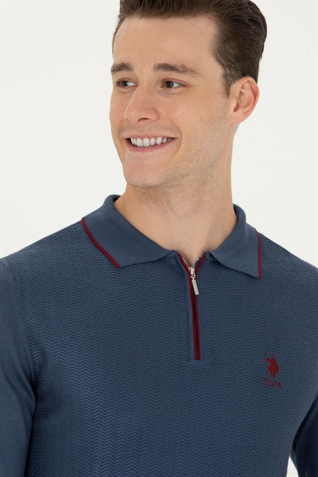 U. S. Polo Assn / Мужской свитер цвета индиго - U.s. polo assn фото 2