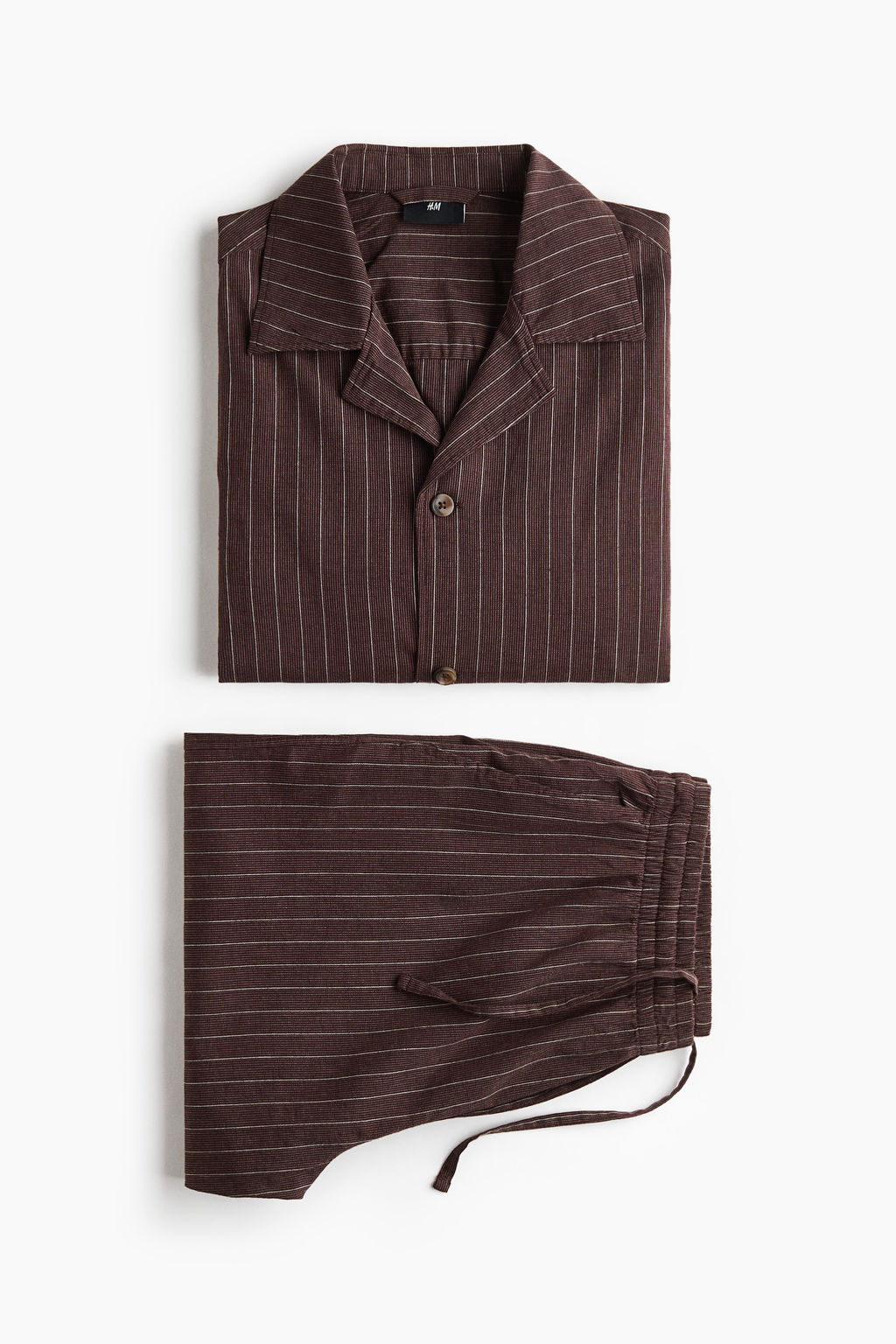 Camisa resort y pantal?n corto en mezcla de lino - H&m фото 4