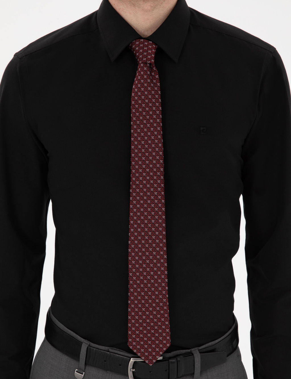 Siyah Slim Fit Uzun Kollu Basic G_mlek - Pierre cardin фото 6