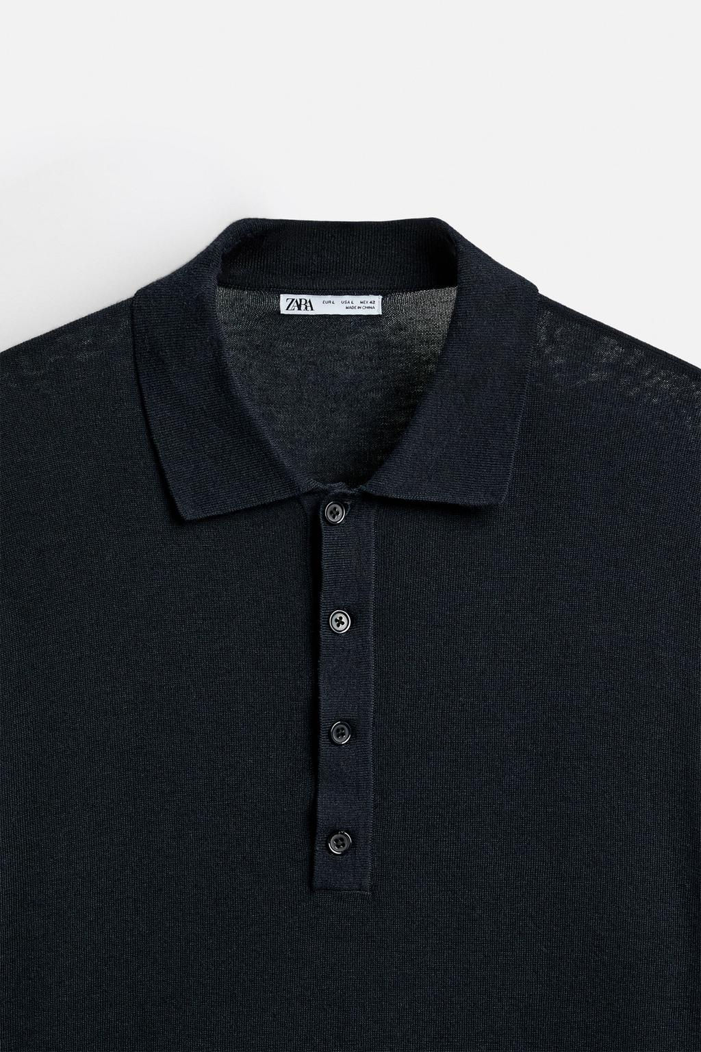 KNIT POLO SHIRT - LIMITED EDITION - Zara фото 9