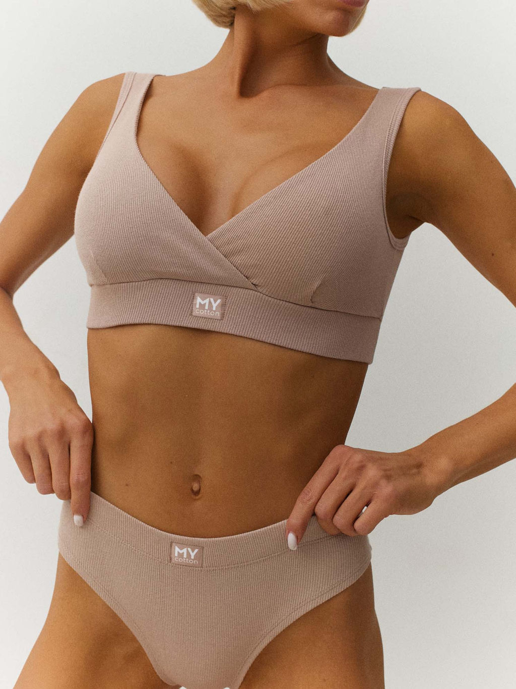 MY Топ бралетт на широких бретелях жен. рубчик DT402  фото 31