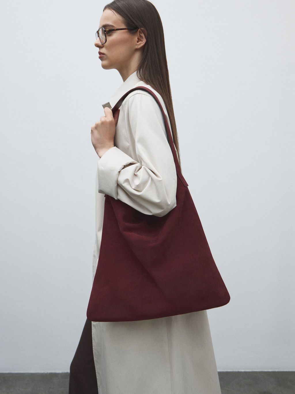 Женский шоппер MAISON DAVID CAROL Артикул 4714961, темно-бордовый  фото 5