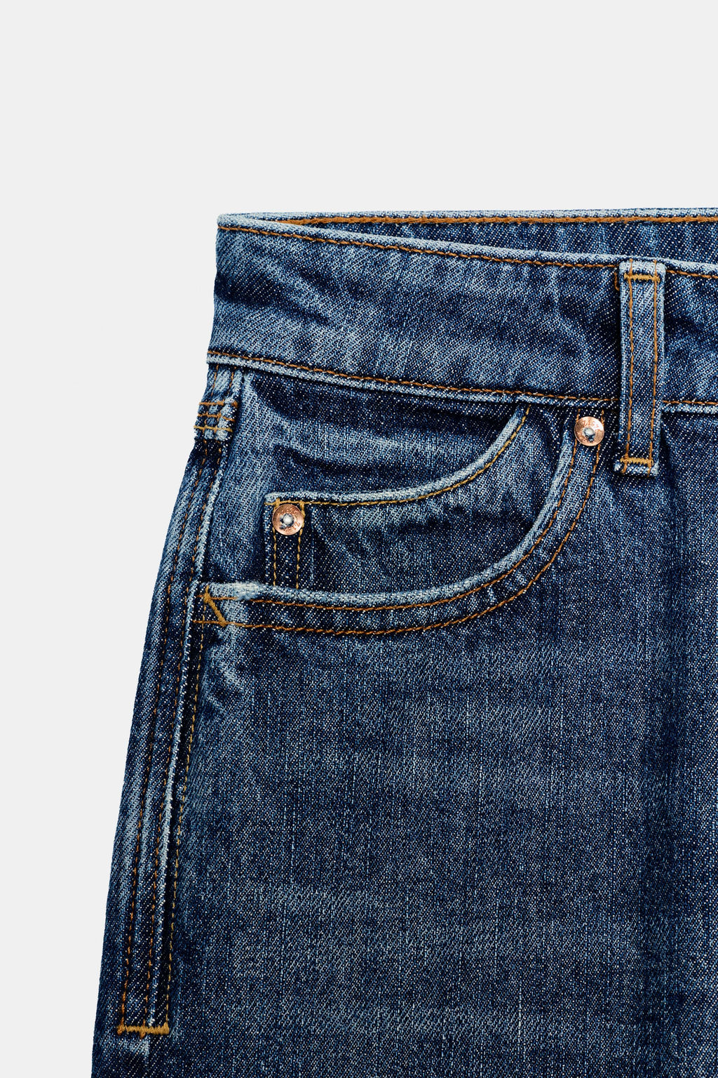 JEANS Z1975 MOM FIT TIRO ALTO / Azul - Zara фото 8