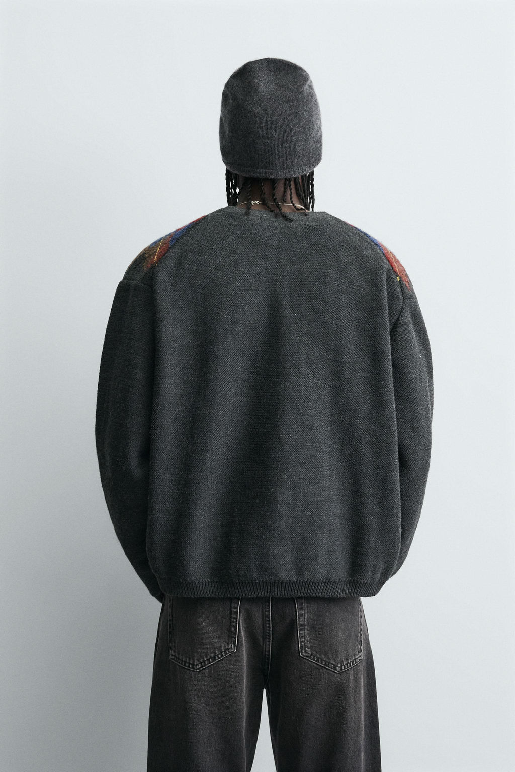 DIAMOND JACQUARD CARDIGAN - Zara фото 3