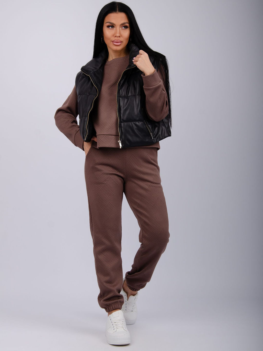 Костюм Богема 3, жаккард - Малина фото 12